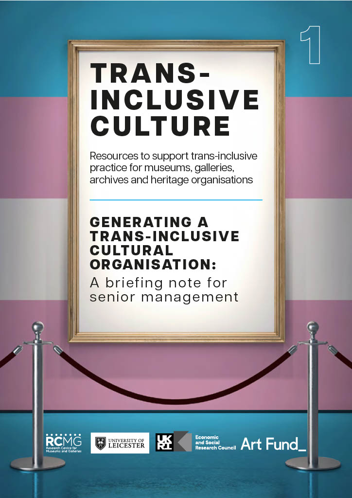 Cover page of "Trans-Inclusive Culture: Generating a trans-inclusive culture: a briefing note for senior management"